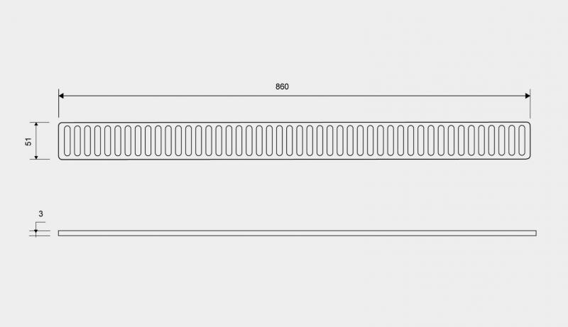 Unidrain Column rist - 900mm Unidrain Column rist - 900mm