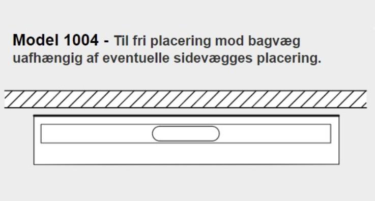 Unidrain komplet afl&oslash;b 900 mm/10 mm ramme til bagv&aelig;g