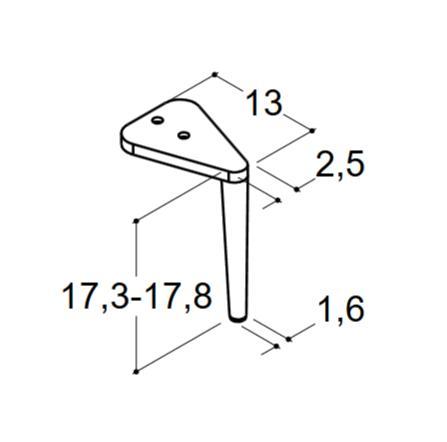 Dansani Luna Vintage støtteben - Sort Dansani Luna Vintage støtteben - Sort