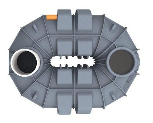 WaterCare 5000 l samletank m/500 mm opf&oslash;ringsr&oslash;r uden l&aring;g