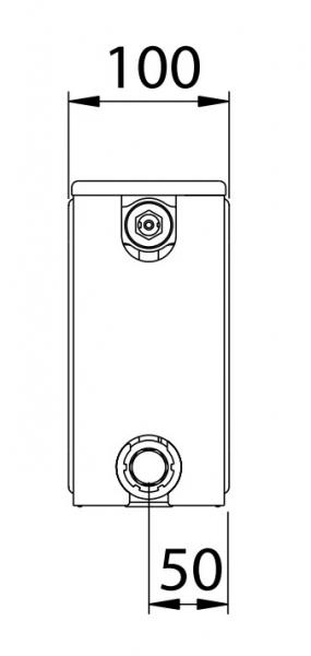 Unite konvektor T22 200 x 1000 mm - 8 kvm Unite konvektor T22 200 x 1000 mm - 8 kvm