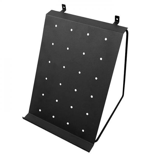 Sort skohylde til akustikpanel - 23 cm