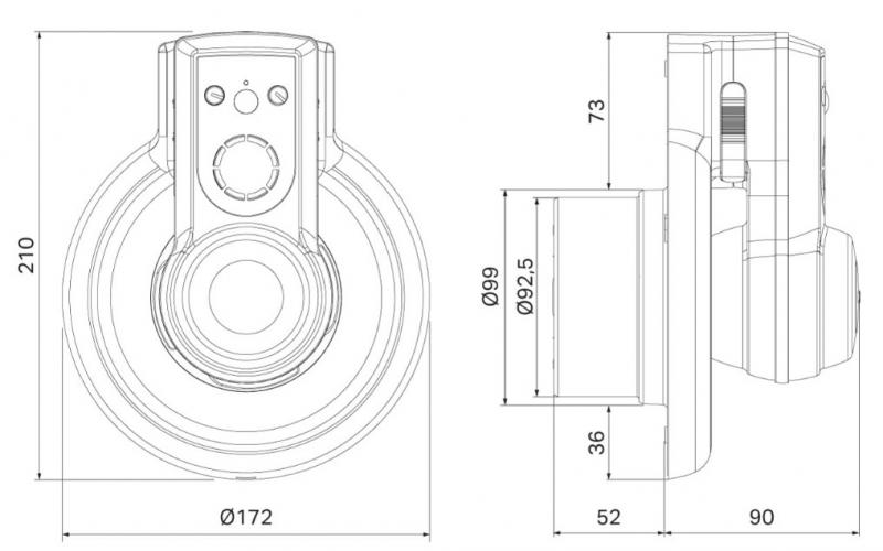 Pax Passad 30 Ventilator med fugtstyring (hygrostat) & lyssensor Ø100 mm, Hvid Pax Passad 30 Ventilator med fugtstyring (hygrostat) & lyssensor Ø100 mm, Hvid