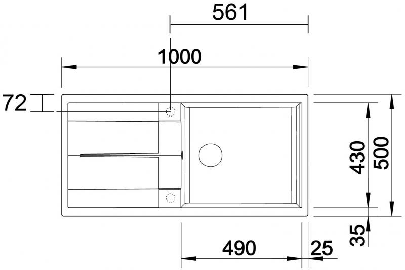 Blanco Metra XL 6S k&oslash;kkenvask - Antracit