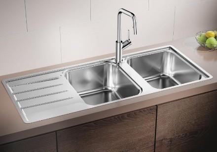 Blanco Lemis 8S-IF UX k&oslash;kkenvask - Rustfrit st&aring;l