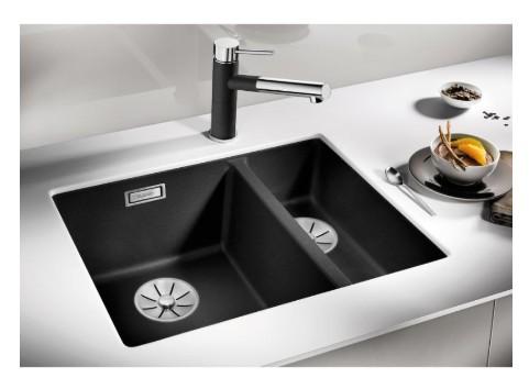 Blanco Subline 340/160-U k&oslash;kkenvask - Venstre - Klippegr&aring;