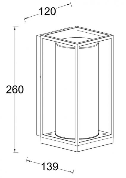 Lutec Tradition Flair 2 udend&oslash;rslampe til v&aelig;g - Mat sort