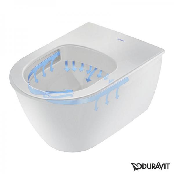 Duravit Darling New Rimless hængeskål m/wonderglis til sensowash sæde Duravit Darling New Rimless hængeskål m/wonderglis til sensowash sæde