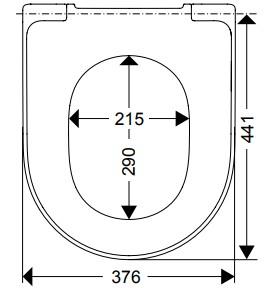 Villeroy & Boch Architectura toilets&aelig;de - Hvid