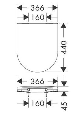 hansgrohe EluPura S toilets&aelig;de