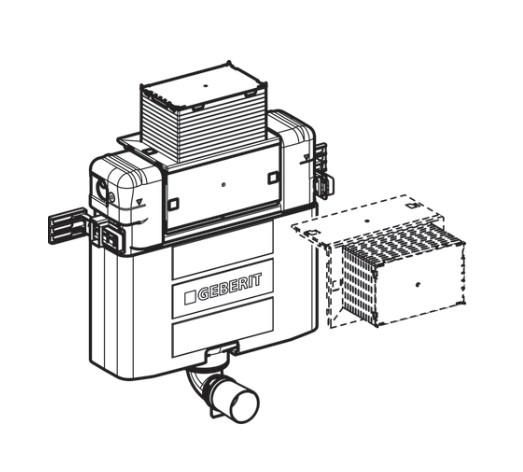 Geberit Duofix Omega indbygningscisterne