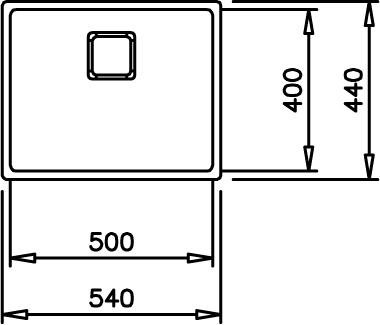 Intra FlexLinea 504 køkkenvask i rustfrit stål - PureClean Intra FlexLinea 504 køkkenvask i rustfrit stål - PureClean
