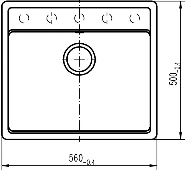 Intra Nemo N 100 PL køkkenvask i komposit - Sort Intra Nemo N 100 PL køkkenvask i komposit - Sort