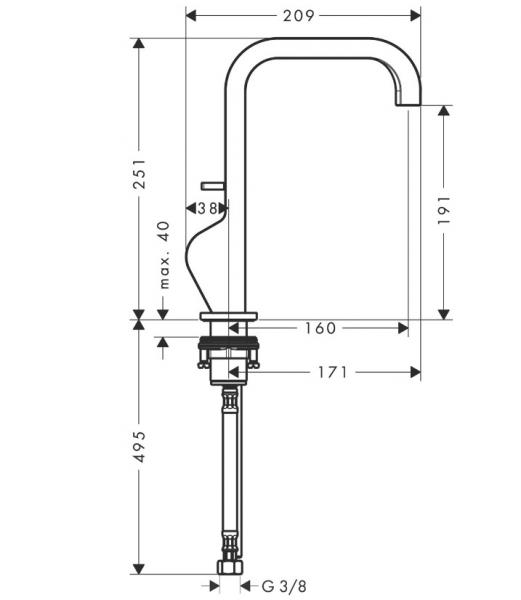 AXOR Citterio h&aring;ndvaskarmatur - L tud