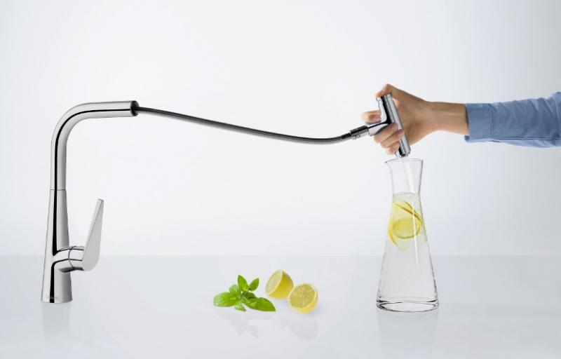 Hansgrohe Talis Select S 300 k&oslash;kkenarmatur med udtr&aelig;kstud