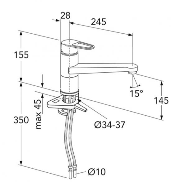 Gustavsberg New Nautic k&oslash;kkenarmatur - lav tud