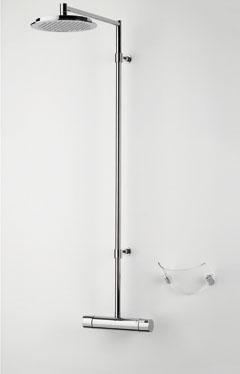 Oras Cubista komplet brusers&aelig;t med hovedbruser - Krom