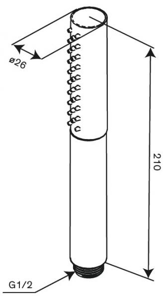 Damixa Iris h&aring;ndbruser 3 sprays - Krom