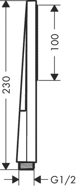 hansgrohe Pulsify E 100 stavh&aring;ndbruser 1jet m/EcoSmart+ - Krom