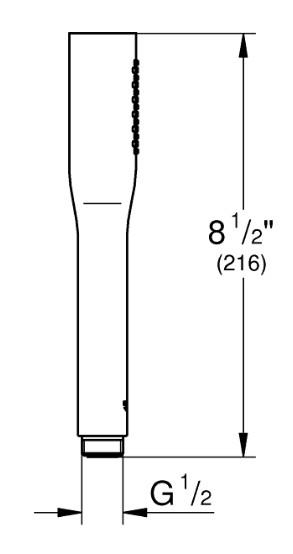 Grohe Euphoria Cosmopolitan stick h&aring;ndbruser 1 spray - Mat sort