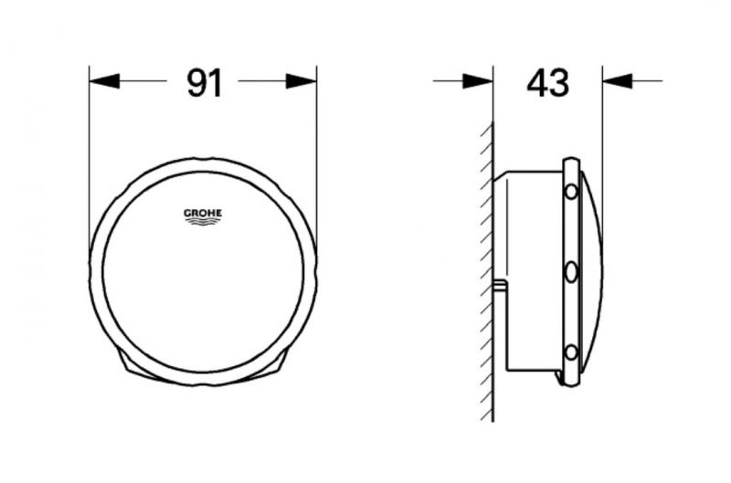 Grohe talentofill til badekar - B&oslash;rstet Cool sunrise (udvendige dele)