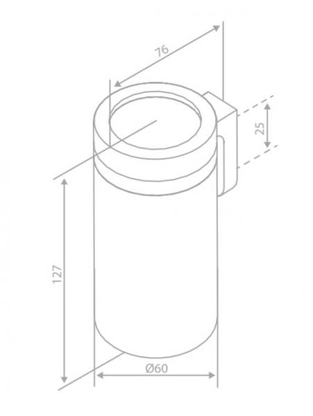 Damixa Zen tandkrus t/bord eller væg - Mat sort Damixa Zen tandkrus t/bord eller væg - Mat sort