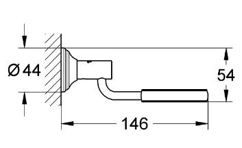 Grohe Essentials Authentic holder til glas, sk&aring;l, s&aelig;bedispenser - Krom