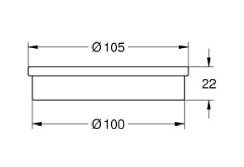 Grohe Atrio s&aelig;besk&aring;l i glas
