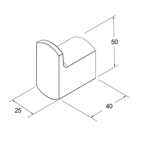 Gustavsberg Square h&aring;ndkl&aelig;dekrog - B&oslash;rstet messing