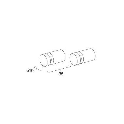 Outlet - Pressalit håndklædekrog m/slids - 2 stk - Sort krom Outlet - Pressalit håndklædekrog m/slids - 2 stk - Sort krom