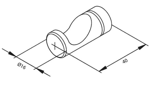 Damixa Silhouet håndklædekrog - 2 styk - Poleret messing Damixa Silhouet håndklædekrog - 2 styk - Poleret messing