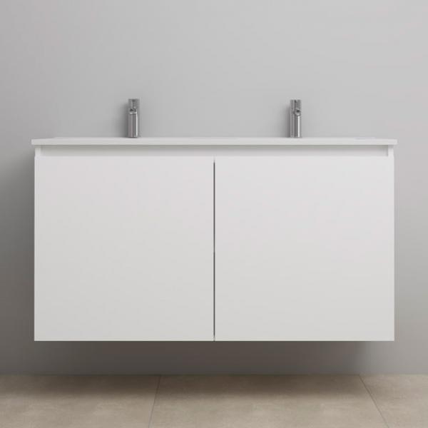 Sanibell Online 121 møbelsæt m/grebsfri låger og dobbeltvask - Bardolino eg - Flatpack Sanibell Online 121 møbelsæt m/grebsfri låger og dobbeltvask - Bardolino eg - Flatpack