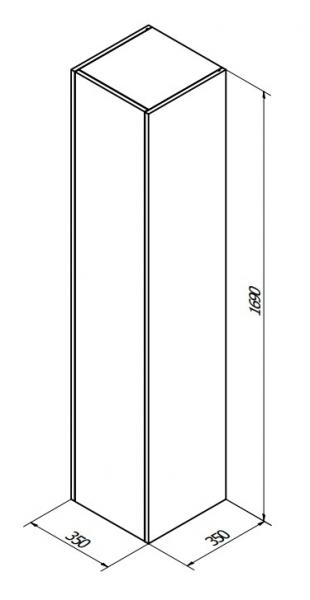 Sanibell Proline h&oslash;jskab - Mat sort
