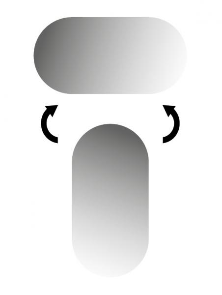 Sanibell Ink SP26 ovalt spejl m/ramme 50 x 100 cm Sanibell Ink SP26 ovalt spejl m/ramme 50 x 100 cm