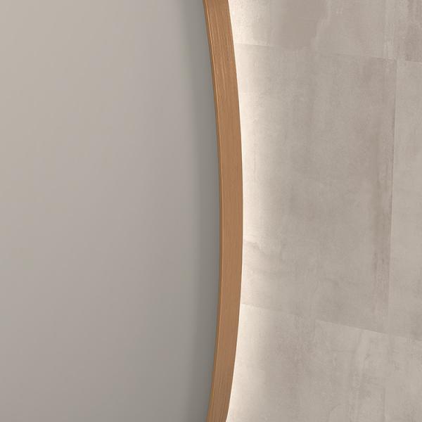 Sanibell Ink SP30 superellipse spejl m/backlight, varme og sensor 80 x 80 cm - Børstet kobber Sanibell Ink SP30 superellipse spejl m/backlight, varme og sensor 80 x 80 cm - Børstet kobber