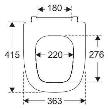 Villeroy & Boch Antheus toiletsæde m/softclose og quick release - Hvid Villeroy & Boch Antheus toiletsæde m/softclose og quick release - Hvid