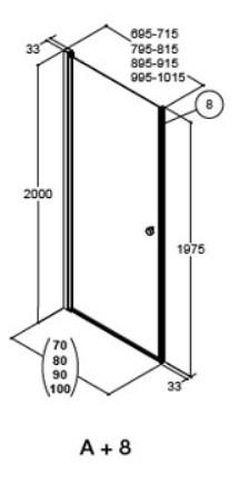 Dansani Match A71 brused&oslash;r - Isglas/matkrom