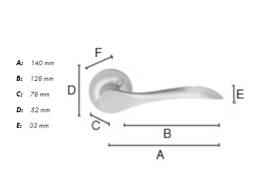 Beslagsboden B154M udendørsgreb - Børstet krom Beslagsboden B154M udendørsgreb - Børstet krom