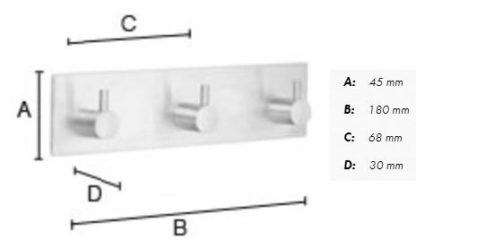Beslagsboden selvkl&aelig;bende knager&aelig;kke m/tap - Firkantet - Mat sort