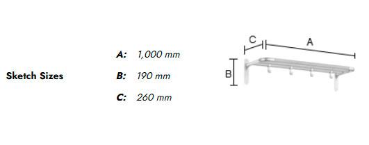 Beslagsboden hattehylde/skohylde - Træ/mat sort Beslagsboden hattehylde/skohylde - Træ/mat sort