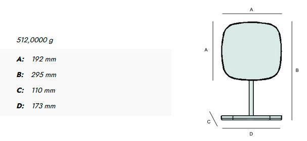 Beslagsboden Glow makeupspejl på fod m/bakke og 7x forstørrelse - Mat sort Beslagsboden Glow makeupspejl på fod m/bakke og 7x forstørrelse - Mat sort