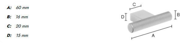 Beslagsboden B410 m&oslash;belknop m/crystal cut - Krom