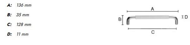 Beslagsboden BB6501 m&oslash;belgreb m/crystal cut - B&oslash;rstet messing