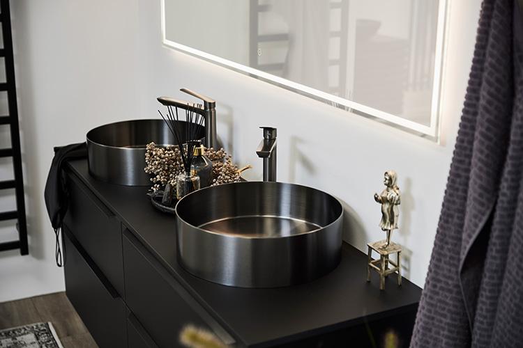 Cass&oslash;e Grezzo &Oslash;40 fritst&aring;ende bowlevask - Uden overl&oslash;b - Gunmetal