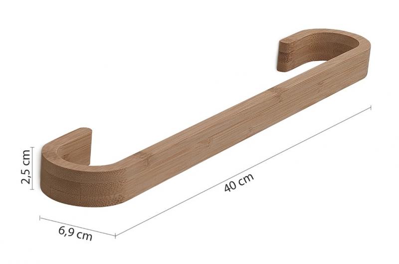 Hefe Himalaya håndklædeholder 40 cm - Bambus Hefe Himalaya håndklædeholder 40 cm - Bambus