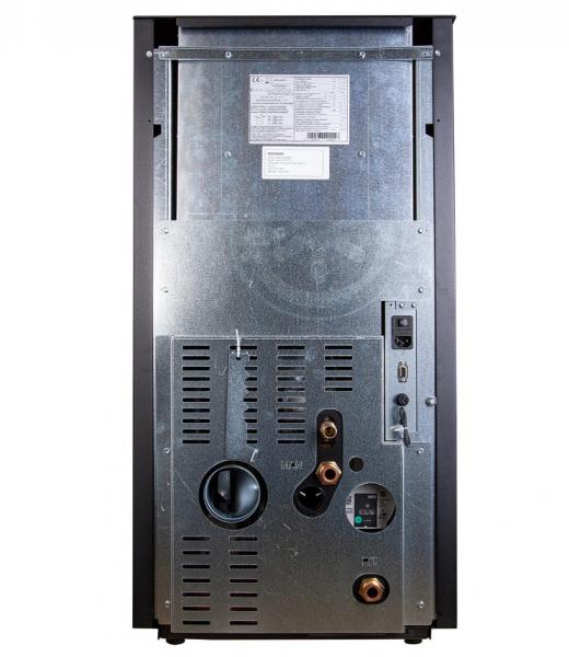 Langå Luisa træpilleovn - Sort - Til vand og varme Langå Luisa træpilleovn - Sort - Til vand og varme