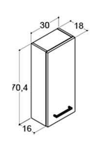 Dansani Mido+ overskab m/3 glashylder - H&oslash;jreh&aelig;ngslet - Varm eg