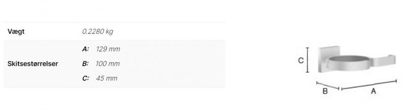 Smedbo House holder til hårtørrer og glattejern - Krom Smedbo House holder til hårtørrer og glattejern - Krom