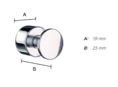 Smedbo House h&aring;ndkl&aelig;dekroge - 2 stk - Krom