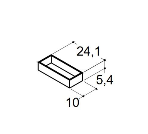 Dansani Opbevaringsboks til skuffe 24 x 10 cm